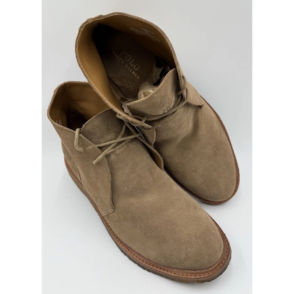 Polo Ralph Lauren‎ Leather Suede Boots  Karlyle Mens Sz 12D
